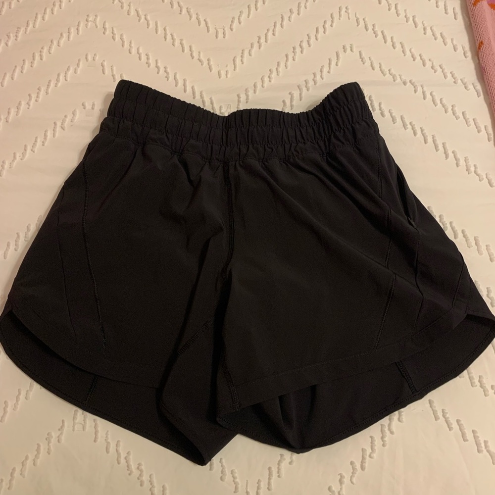 Black 5” Lululemon Track That Shorts